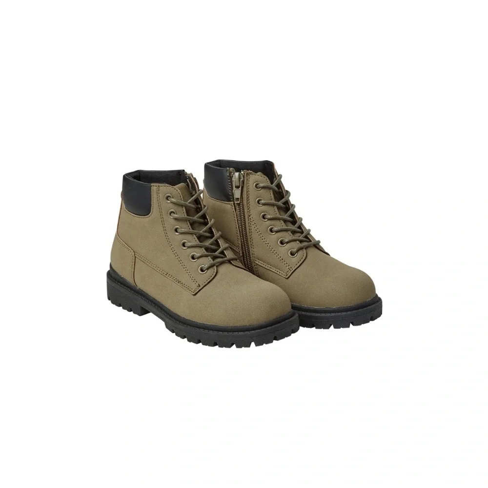 Rylee + Cru work boot olive little boys size 9